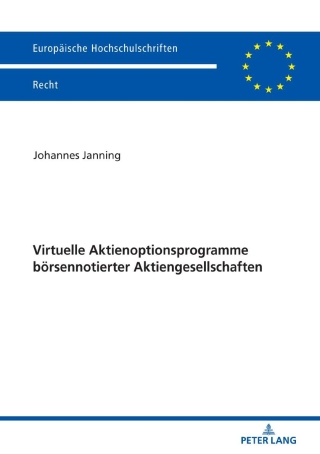 Cover image: Virtuelle Aktienoptionsprogramme boersennotierter Aktiengesellschaften 1st edition 9783631800416