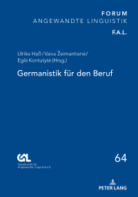 Cover image: Germanistik für den Beruf 1st edition 9783631806296
