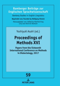 Imagen de portada: Proceedings of Methods XVI 1st edition 9783631801154