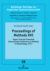 Titelbild: Proceedings of Methods XVI 1st edition 9783631801154