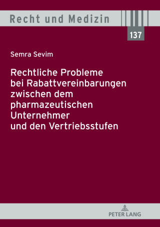 Imagen de portada: Rechtliche Probleme bei Rabattvereinbarungen zwischen dem pharmazeutischen Unternehmer und den Vertriebsstufen 1st edition 9783631810187