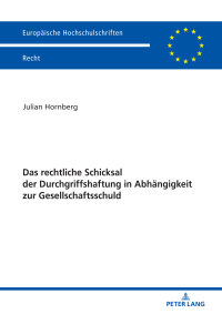 Omslagafbeelding: Das rechtliche Schicksal der Durchgriffshaftung in Abhaengigkeit zur Gesellschaftsschuld 1st edition 9783631802779