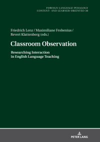 صورة الغلاف: Classroom Observation 1st edition 9783631810910