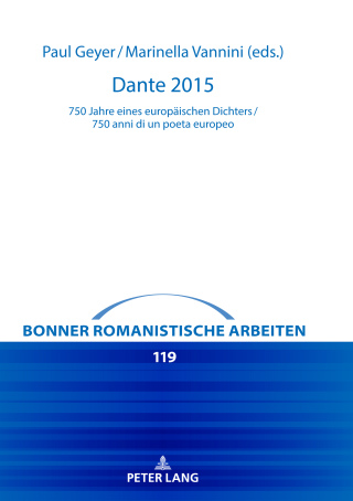 Titelbild: Dante 2015 1st edition 9783631816974