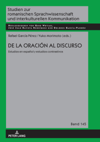 Cover image: De la oración al discurso: estudios en español y estudios contrastivos 1st edition 9783631814079