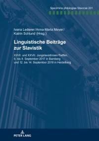 Cover image: Linguistische Beiträge zur Slavistik 1st edition 9783631819173