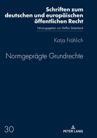 Omslagafbeelding: Normgepraegte Grundrechte 1st edition 9783631796238