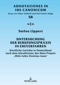 Immagine di copertina: Untersuchung der Berufungspraxis in Eheverfahren 1st edition 9783631818282