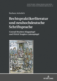 صورة الغلاف: Rechtspraktikerliteratur und neuhochdeutsche Schriftsprache 1st edition 9783631805299