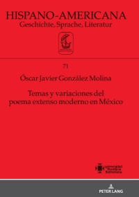Cover image: Temas y variaciones del poema extenso moderno en México 1st edition 9783631811818