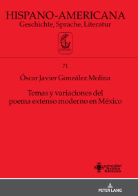 Titelbild: Temas y variaciones del poema extenso moderno en México 1st edition 9783631811818