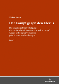 Imagen de portada: Der Kampf gegen den Klerus 1st edition 9783631824528