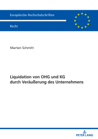 Cover image: Liquidation von OHG und KG durch Veraeußerung des Unternehmens 1st edition 9783631819425