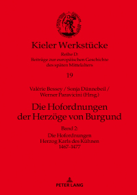 表紙画像: Die Hofordnungen der Herzoege von Burgund 1st edition 9783631824986