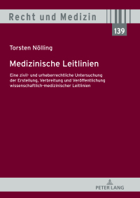 Cover image: Medizinische Leitlinien 1st edition 9783631813812