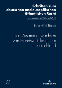 Imagen de portada: Das Zusammenwachsen von Handwerkskammern in Deutschland 1st edition 9783631815045