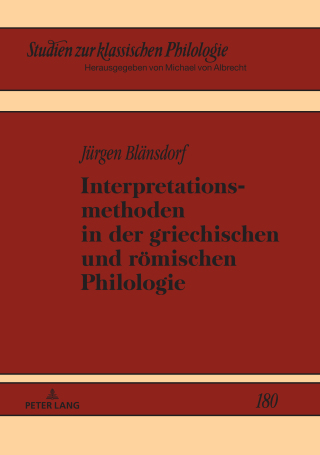 Cover image: Interpretationsmethoden in der griechischen und roemischen Philologie 1st edition 9783631818367