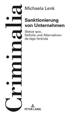 表紙画像: Sanktionierung von Unternehmen 1st edition 9783631807415