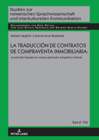 Imagen de portada: La traducción de contratos de compraventa inmobiliaria: 1st edition 9783631801314