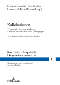 Cover image: Kollokationen 1st edition 9783631833186