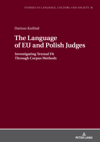 Cover image: The Language of EU and Polish Judges 1st edition 9783631822265