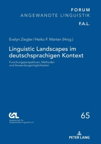 Titelbild: Linguistic Landscapes im deutschsprachigen Kontext 1st edition 9783631791103