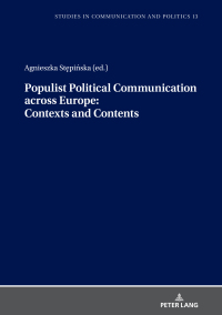 Cover image: Populist Political Communication across Europe: Contexts and Contents 1st edition 9783631835654