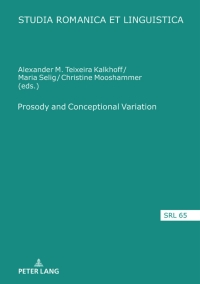 Omslagafbeelding: Prosody and Conceptional Variation 1st edition 9783631819890