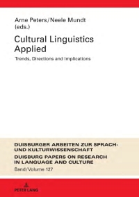 Titelbild: Cultural Linguistics Applied 1st edition 9783631838679