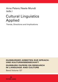 Imagen de portada: Cultural Linguistics Applied 1st edition 9783631838679