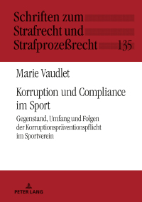 Cover image: Korruption und Compliance im Sport 1st edition 9783631837153