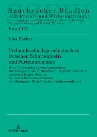Immagine di copertina: Verbandsschiedsgerichtsbarkeit zwischen Schattenjustiz und Parteiautonomie 1st edition 9783631836514
