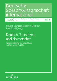 صورة الغلاف: Deutsch uebersetzen und dolmetschen 1st edition 9783631794784