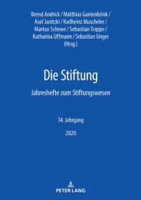 Cover image: Die Stiftung 1st edition 9783631844793