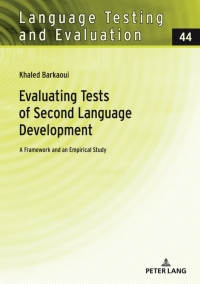 Imagen de portada: Evaluating Tests of Second Language Development 1st edition 9783631842225