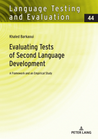 Omslagafbeelding: Evaluating Tests of Second Language Development 1st edition 9783631842225
