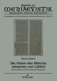Imagen de portada: Die Vision des Moenchs Johannes von Luettich 1st edition 9783631841297