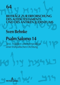 Omslagafbeelding: Psalm Salomo 14 1st edition 9783631849231
