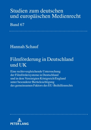 表紙画像: Filmfoerderung in Deutschland und UK 1st edition 9783631846858