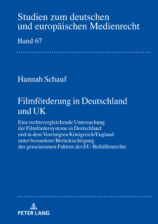 Omslagafbeelding: Filmfoerderung in Deutschland und UK 1st edition 9783631846858