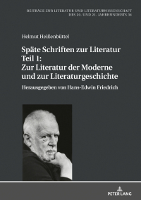 表紙画像: Spaete Schriften zur Literatur. Teil 1: Zur Literatur der Moderne und zur Literaturgeschichte 1st edition 9783631817742