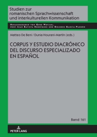 Cover image: Corpus y estudio diacrónico del discurso especializado en español 1st edition 9783631850886