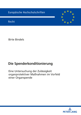 Cover image: Die Spenderkonditionierung 1st edition 9783631848951