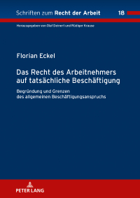 صورة الغلاف: Das Recht des Arbeitnehmers auf tatsaechliche Beschaeftigung 1st edition 9783631849521