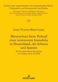 صورة الغلاف: Mieterschutz beim Verkauf einer vermieteten Immobilie in Deutschland, der Schweiz und Spanien 1st edition 9783631844847