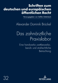 Imagen de portada: Das zahnaerztliche Praxislabor 1st edition 9783631847046
