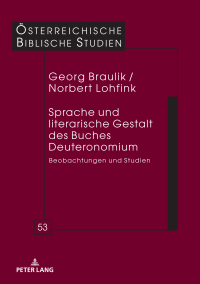 صورة الغلاف: Sprache und literarische Gestalt des Buches Deuteronomium 1st edition 9783631857342