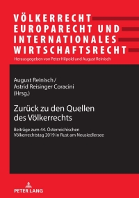 Imagen de portada: Zurueck zu den Quellen des Voelkerrechts 1st edition 9783631857410