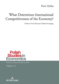表紙画像: What Determines International Competitiveness of the Economy? 1st edition 9783631856512