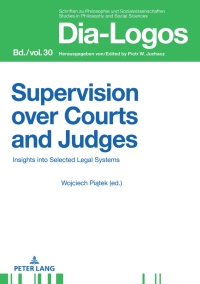 Cover image: Supervision over Courts and Judges 1st edition 9783631836170